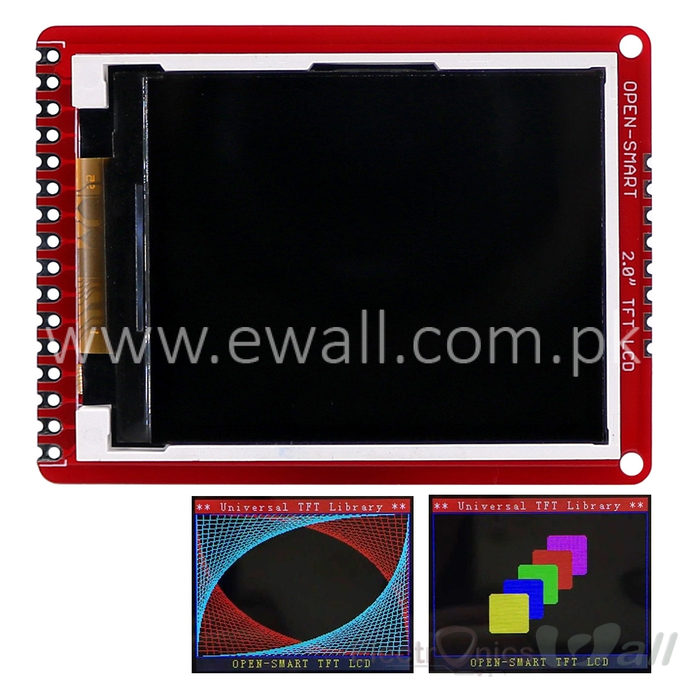 2.0 inch TFT LCD Shield Breakout Module 3.3V for Arduino Nano Pro Mini OPEN-SMART  176*220 8-bit Parallel