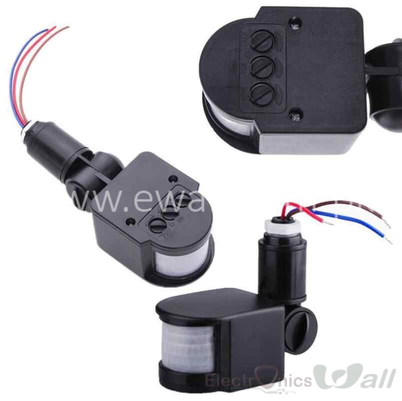 180 Degree 12V Human Infrared Sensor Switch Light Sensor Monitoring Spotlights Pir Switch