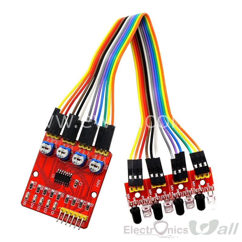 Four Way IR  Infrared Tracking / 4 Channel IR Line Tracking /Following  Module