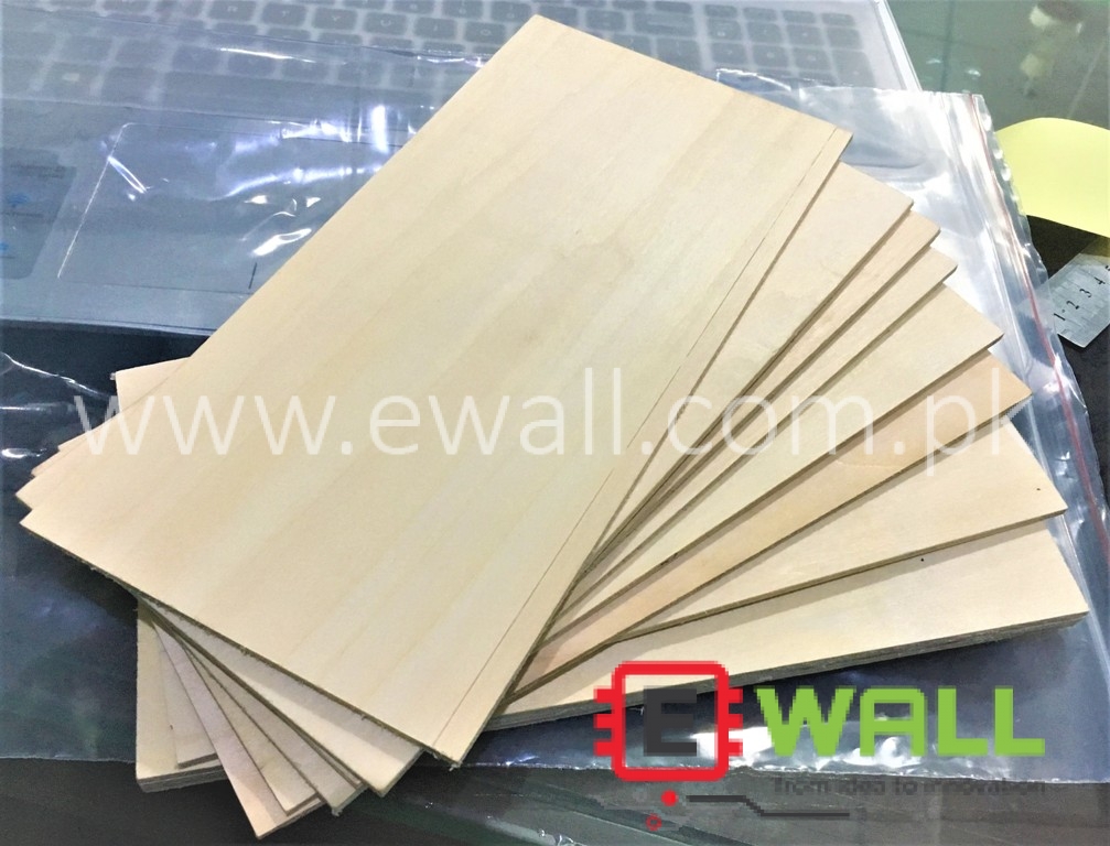 3mm DIY Light Weight Model Aviation Laminate Wood Landing Gear Fixed Plate Support for foam RC Plane Aircraft reinforcement 22.5*11CM