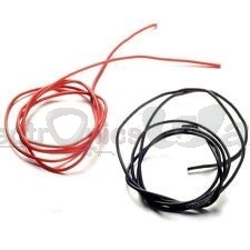 22AWG High Quality and Temperature Softsilicone Wire soft Silicone  red and black Wire 30cm (Pair)