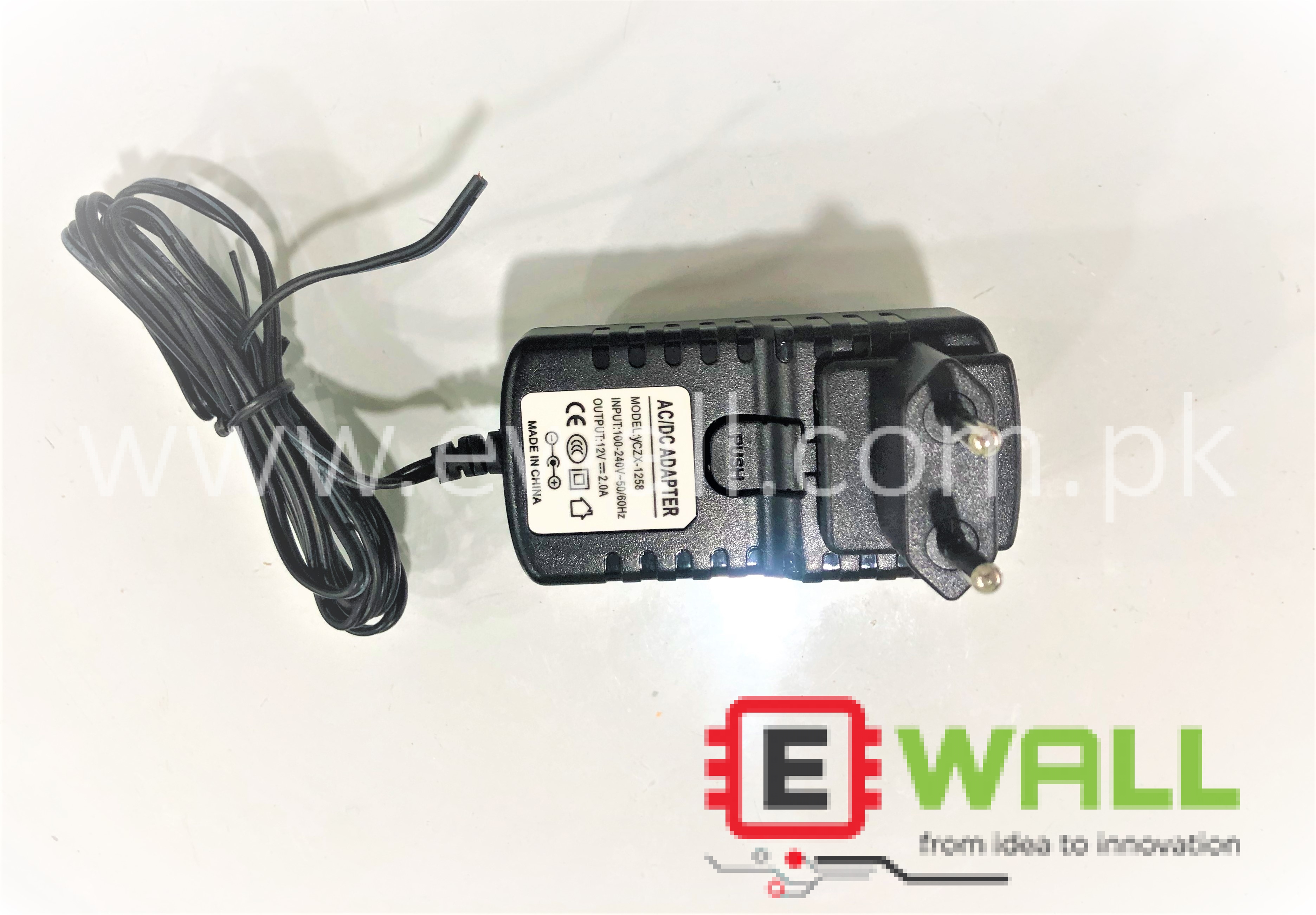 Supply Charger 12V 2A Converter Adapter Switching Power AC 100-240V to DC (Without Connector Port)