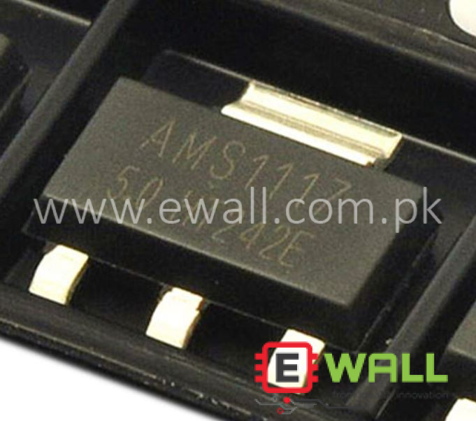 AMS1117-5.0 LDO Voltage Regulator 5V Output – SOT-223 –Input voltage must be higher than 5V (typically 6.5V–12V recommended)