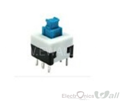 8*8 6pin Self-lock Latch Push button