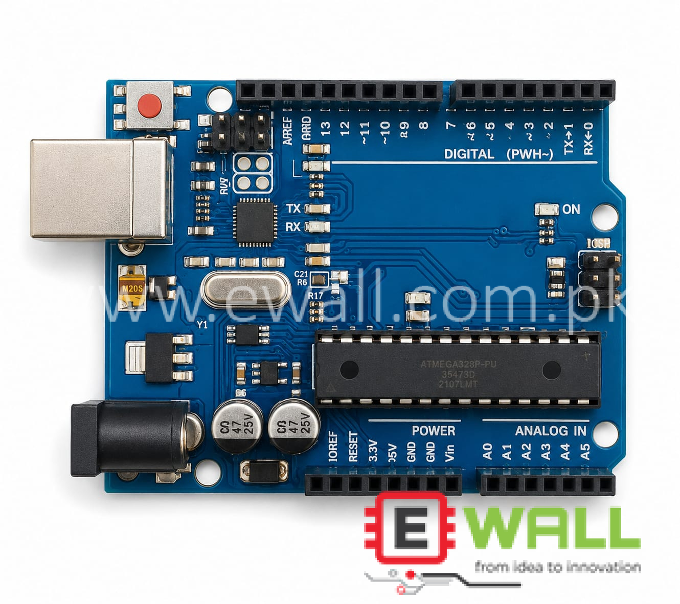 Arduino UNO R3 with USB cable (High Quality)